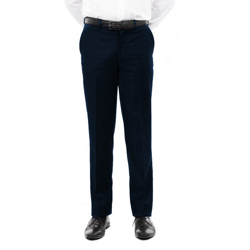 Men's Demantie Indigo Performance Stretch Wool Dress Pants