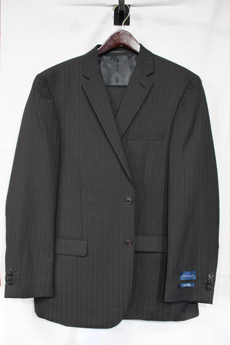 Grey Pinstripe Suit For Men Wool Suits For All Ocassions MW110