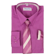 Cargar imagen en el visor de la galería, Boy&#39;s Slim Fit Dress Shirts (B700)