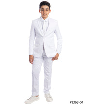 Cargar imagen en el visor de la galería, Perry Ellis Boy&#39;s White 5-Piece Suit Set