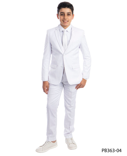 Perry Ellis Boy's White 5-Piece Suit Set