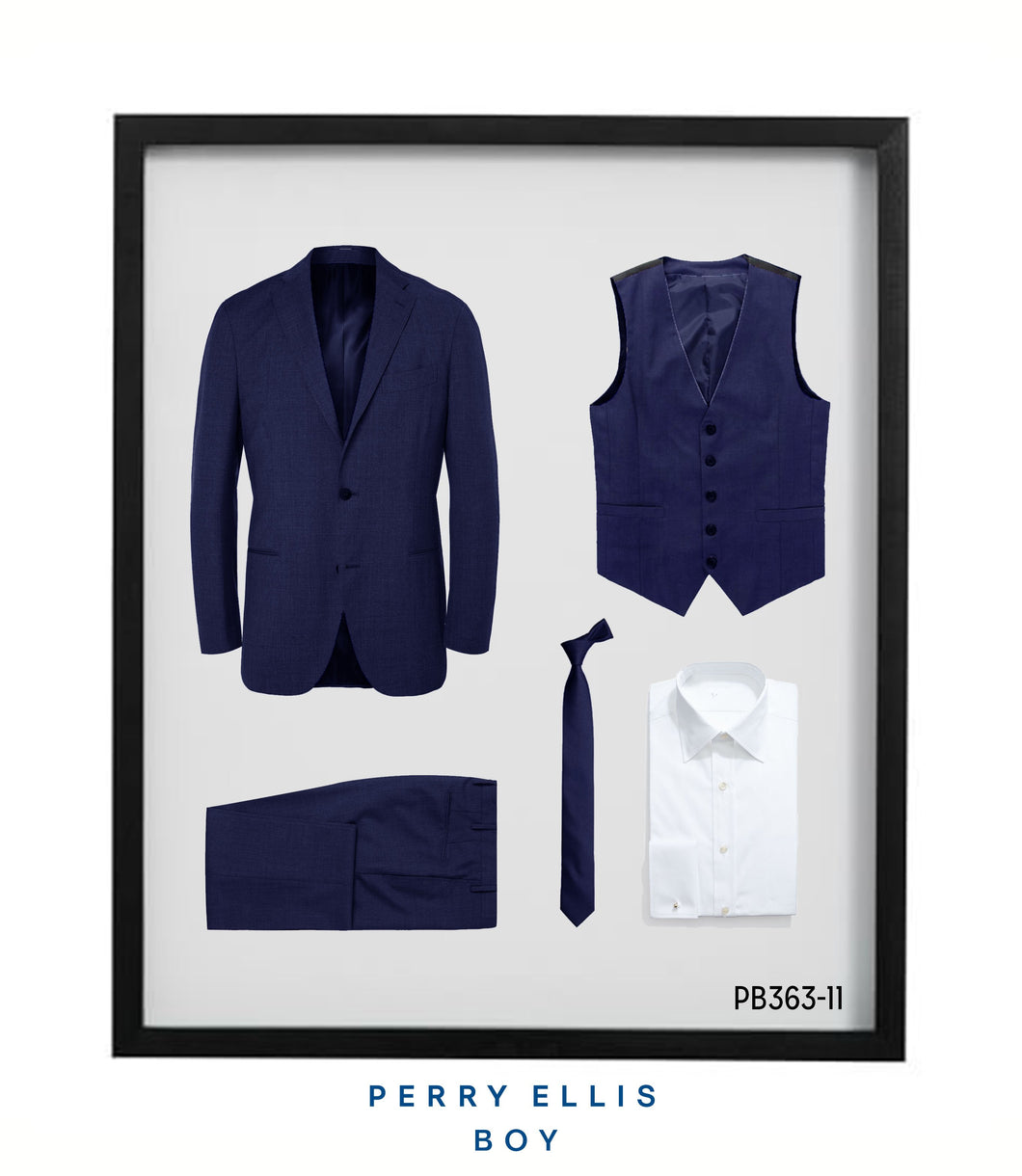 Perry Ellis Boy's Navy 5-Piece Suit Set