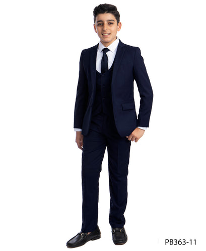 Perry Ellis Boy's Navy 5-Piece Suit Set