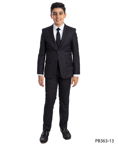 Perry Ellis Boy's Dark Grey 5-Piece Suit Set