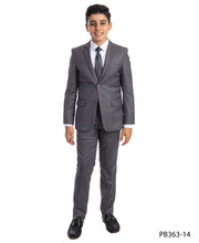 Cargar imagen en el visor de la galería, Perry Ellis Boy&#39;s Light Grey 5-Piece Suit Set