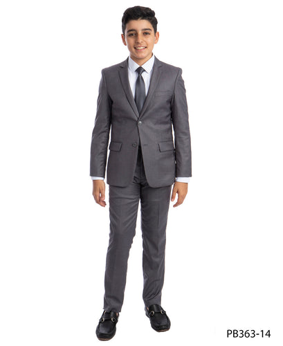 Perry Ellis Boy's Light Grey 5-Piece Suit Set