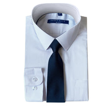 Cargar imagen en el visor de la galería, Perry Ellis Boys Dress Shirts w Indigo Tie Solid Shirts w Colored Tie