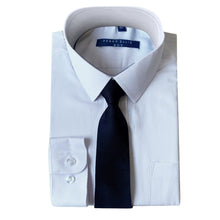Cargar imagen en el visor de la galería, Perry Ellis Boys Dress Shirts w Navy Tie Solid Shirts w Colored Tie