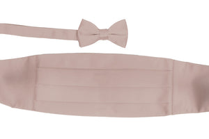 Men's Satin Cummerbund Set With Matching Bowtie