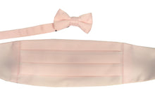 Cargar imagen en el visor de la galería, Men&#39;s Satin Cummerbund Set With Matching Bowtie