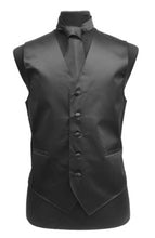 Cargar imagen en el visor de la galería, Men&#39;s Satin Vests With Matching Necktie