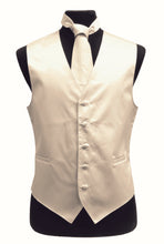 Cargar imagen en el visor de la galería, Men&#39;s Satin Vests With Matching Necktie