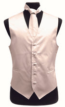 Cargar imagen en el visor de la galería, Men&#39;s Satin Vests With Matching Necktie