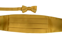 Cargar imagen en el visor de la galería, Men&#39;s Satin Cummerbund Set With Matching Bowtie