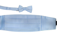 Cargar imagen en el visor de la galería, Men&#39;s Satin Cummerbund Set With Matching Bowtie