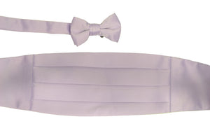 Men's Satin Cummerbund Set With Matching Bowtie