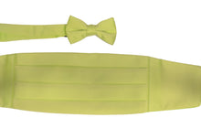 Cargar imagen en el visor de la galería, Men&#39;s Satin Cummerbund Set With Matching Bowtie