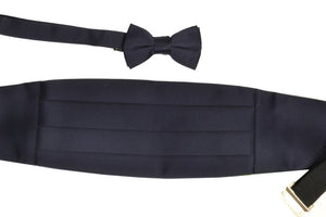 Men's Satin Cummerbund Set With Matching Bowtie