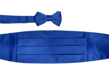 Cargar imagen en el visor de la galería, Men&#39;s Satin Cummerbund Set With Matching Bowtie